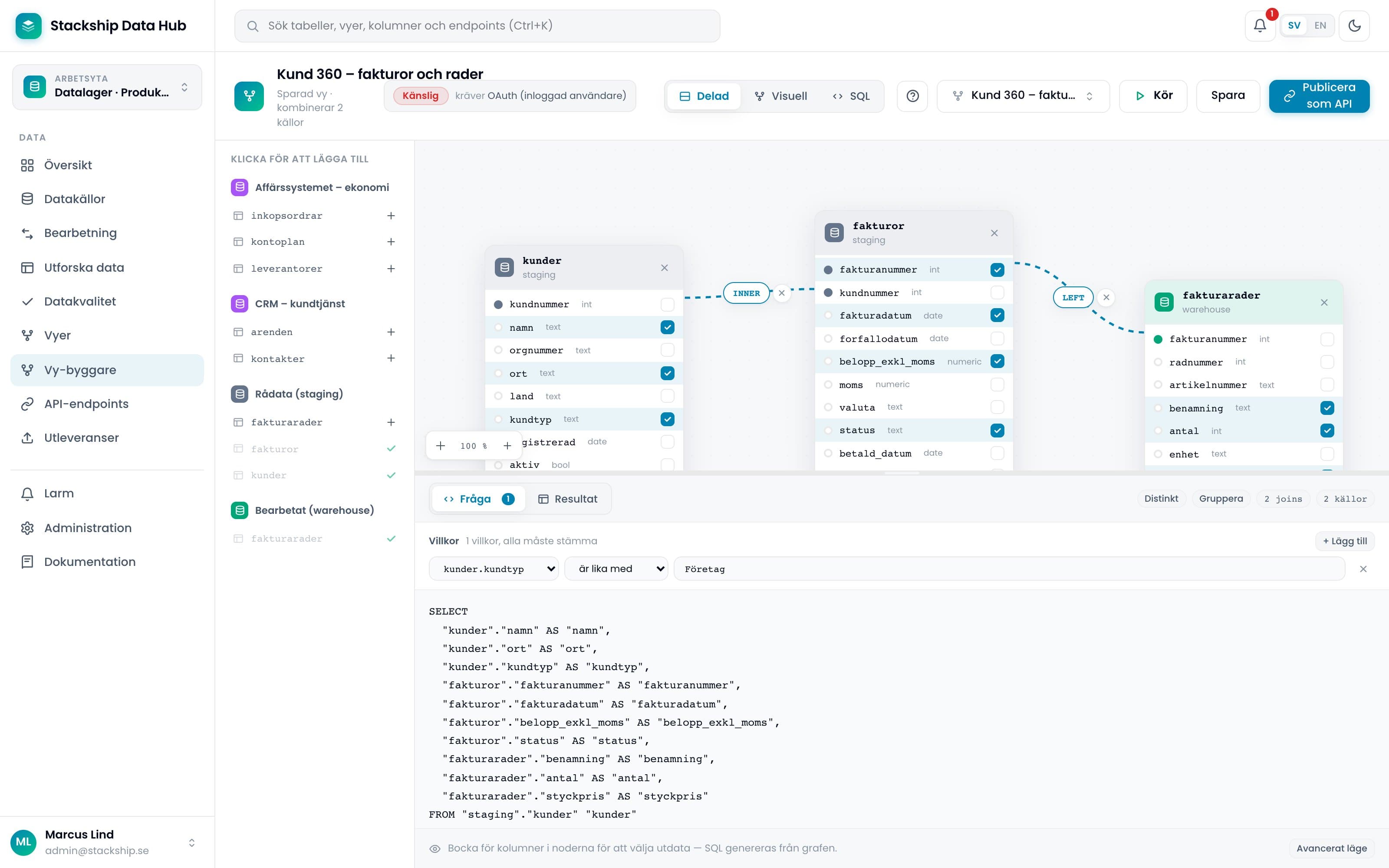 Combine data from every system without moving anything