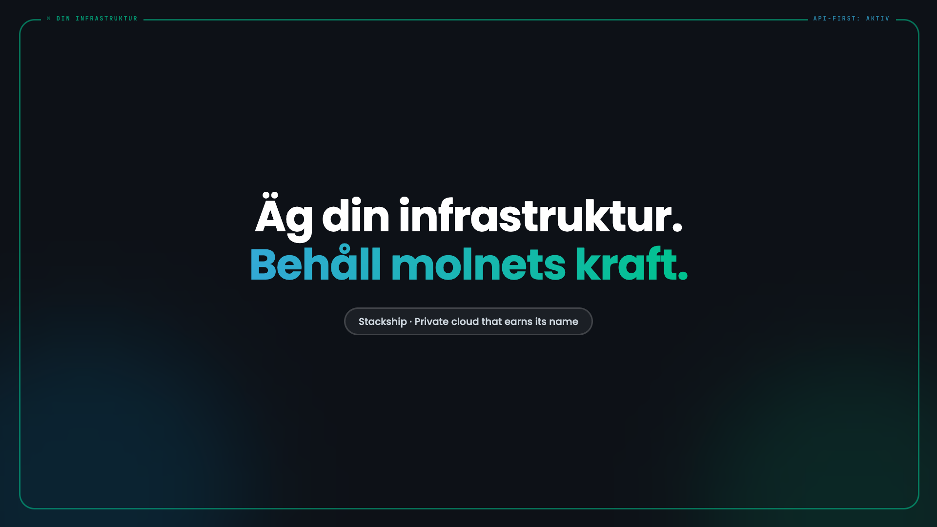 Stackship plattformsanimering
